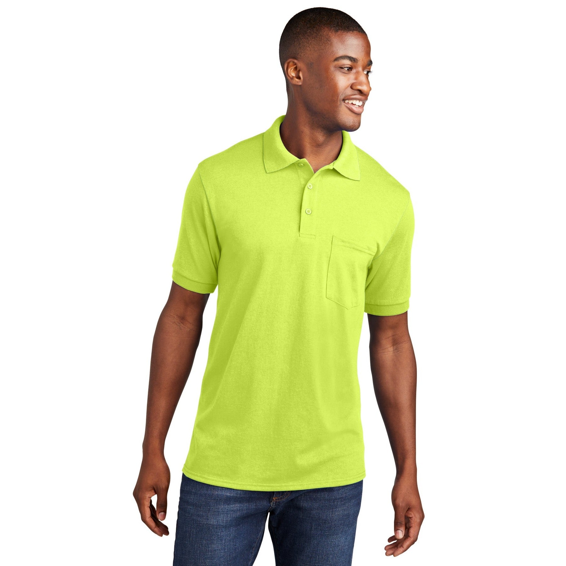 Port & Company-Port & Company® Core Blend Jersey Knit Pocket Polo. KP55P-MedTech-6